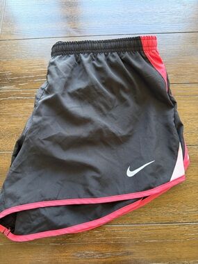 Nike Black Shorts with Pink Trim